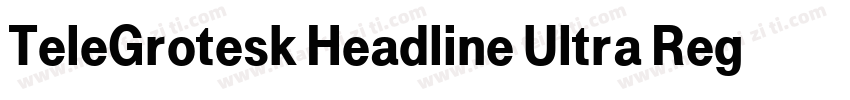 TeleGrotesk Headline Ultra Regular字体转换